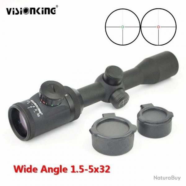 Visionking 1.5-5x32 porte de fusil tactique de chasse grand Angle pour AR15/M16 LIVRAISON GRATUITE