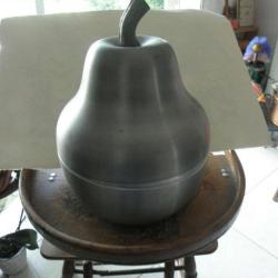 vintage aluminium grand seau à glace forme pomme