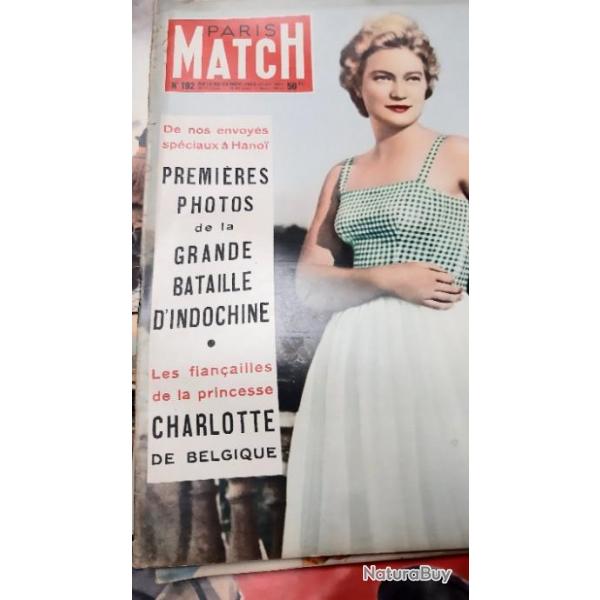 Paris-Match numro 192  du 15 au 20 nov. 1952 excellent tat