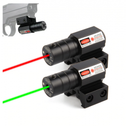 Viseur laser point rouge tactique support picatinny 11 et 20mm couleur vert