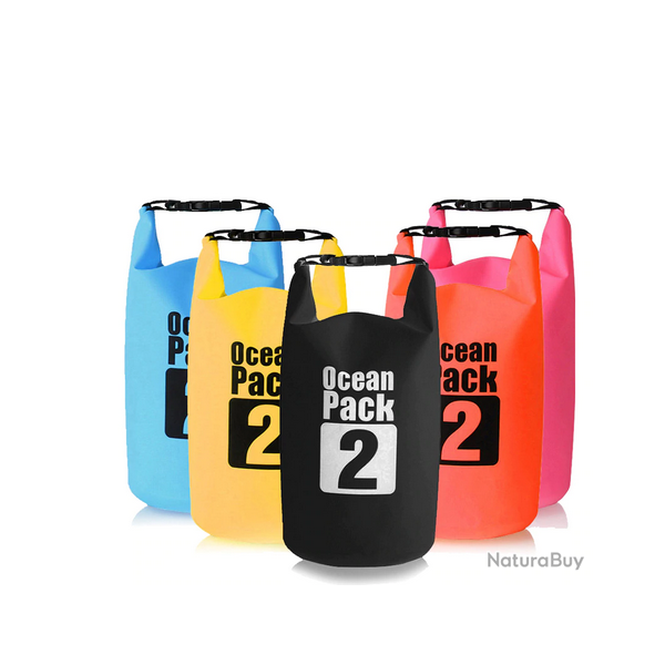 Sac tanche Rafting kayak cano pche etc.. 2L 7 couleurs