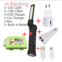 Lampe LED pour tente, camping, rechargeable par USB, fourni avec les prises