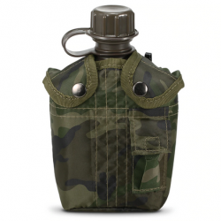 Gourde militaire avec pochette camouflage, 1 litre