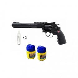RUGER SUPERHAWK Pistolet Revolver à billes CO2 métal 4.0J + 2000 billes + 2 caps CO2 - Airsoft