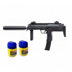 Heckler & Koch MP7 A1 SWAT Pistolet à billes Electrique Type Mitraillette FULL METAL + 2000 billes -