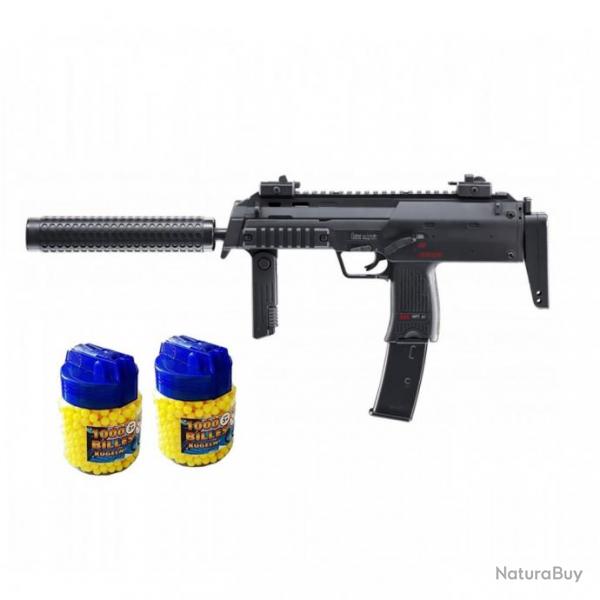 Heckler & Koch MP7 A1 SWAT Pistolet  billes Electrique Type Mitraillette FULL METAL + 2000 billes -