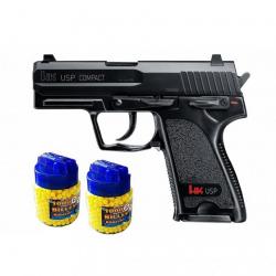 Heckler & Koch USP COMPACT Pistolet à billes metal + 2000 billes - Airsoft