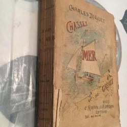 Charles Diguet, CHASSES MER et DE GREVES 1874 broch&eacute; in12 309 pages