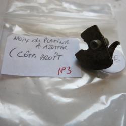 VENDU PAR CUIRASSIER11 N°3 NOIX DE PLATINE+ CHAINETTE  A AJUSTER (COTE DROIT)