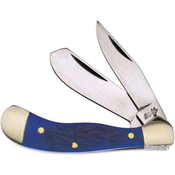Couteau Pliant Baby Saddlehorn Manche en Os Lame en acier inoxydable F14972BLSB07
