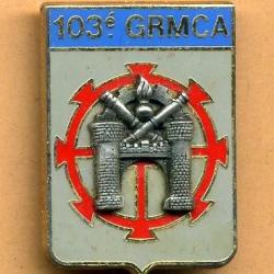 Insigne 103° GRMCA  -  103° Groupe de Réparation du Matériel de Corps d'Armée