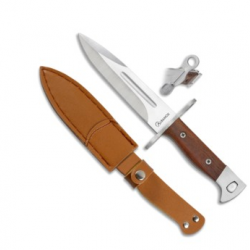 Couteau à baïonnette lame 15 cm manche bois 3250507