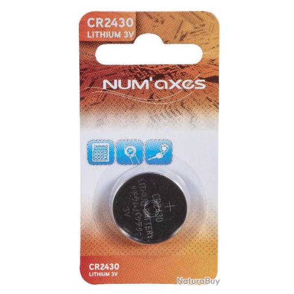NUM'AXES - Blister 1 pile CR2430 lithium 3 V (Equivalence : DL2430)