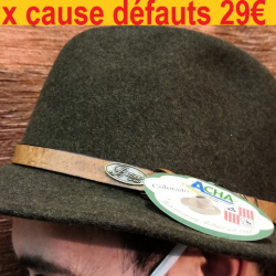 chapeau  ACHA  BITTNER  FEUTRE  VERT  61       P72622061   DEFAUTS visibles sur les photos