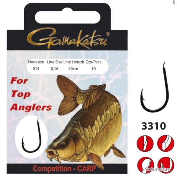 Hameons monts comptition 40cm BKS-3310B Carp Gamakatsu 10 / D 0.18mm