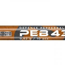 UMAREX T4E - Tube de 10 billes de défense au poivre .43