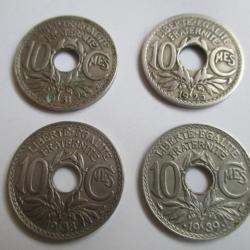 Lot pièces de monnaie 10 Cmes