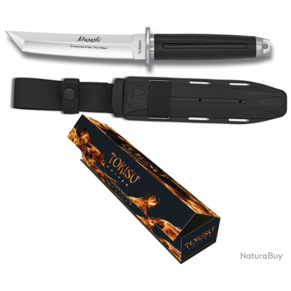 Couteau TOKISU MUSASHI Etui en cuir Lame 15 cm 3239007