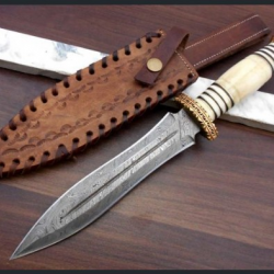 Lame damas - Couteau de collection Excalibur Royal Manche Os