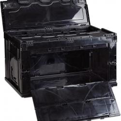 Boîte de transport pliable couvercle 60 litres noir 13_0000497
