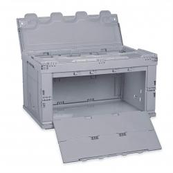 Boîte de transport pliable couvercle 60 litres gris 13_0000497_2