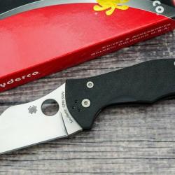 Couteau Spyderco Yojimbo 2 Lame Acier CPM-S30V Manche G-10 Made In USA SC85GP2