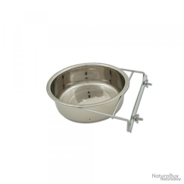 Mangeoire Chenil acier inoxydable 23 cm fixation sur chenil 2,8L