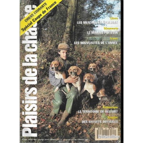 plaisirs de la chasse avril 1991 n 465, le marais poitevin, livre, les friches, dgats du gibier