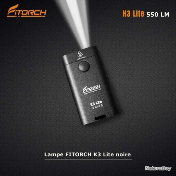 Lampe de poche K3 Lite noir