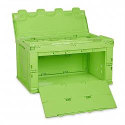Boîte de transport pliable couvercle 60 litres vert 13_0000497_3