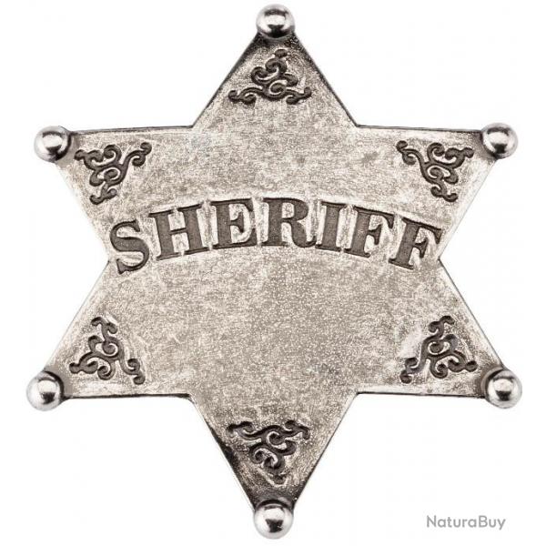 Etoile de sherif 6 branches en argent