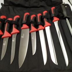 PRADEL EXCELLENCE THIERS SAC DE 9 PIÈCES COUTEAUX BOUCHER CONVERTIBLE EN TABLIER 1N