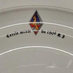 Assiette Commemorative Cercle Mixte 150eme RI - taille moyenne - TBE