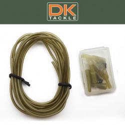 3 Safety Lead Clip/Rig On Tube Olive Green Dk Tackle