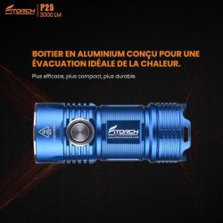 Lampe torche Fitorch P25 bleue - 3000 Lumen