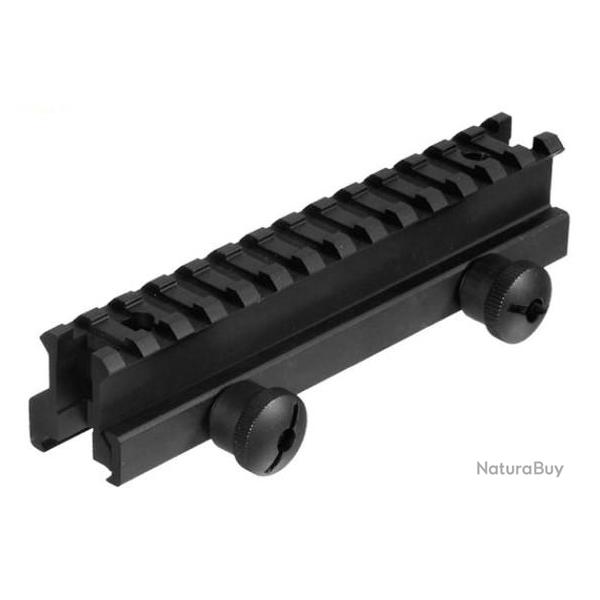 MONTAGE FIXE  RAIL UTG MOD. 13 SLOTS ALUMINIUM RAIL 21 MM LONG. 145 MM HAUT BH 25 MM ENTRAXE 80 MM