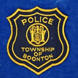 JOLI Nice RARE TOP ++ ECUSSON Badge - POLICE TOWNSHIP OF BOONTON - USA NEW JERSEY