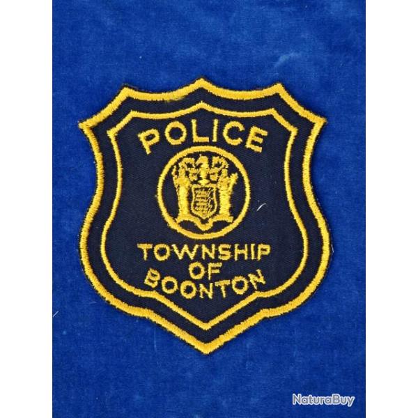 JOLI Nice RARE TOP ++ ECUSSON Badge - POLICE TOWNSHIP OF BOONTON - USA NEW JERSEY