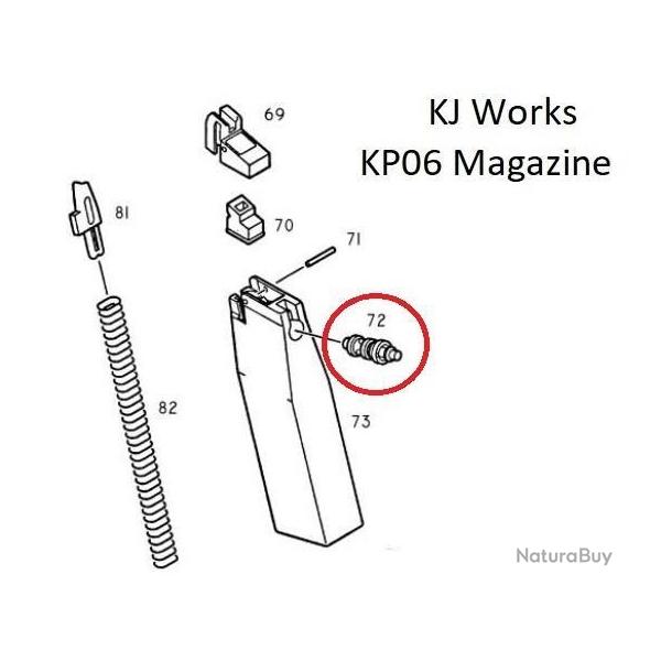 VALVE DE SORTIE CHARGEUR KP06 KJW - SAV1-AI2654