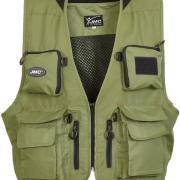 Gilet De Pêche Expert Taille 52 - Vert Rive, Nombreuses Poches, Neuf Avec étiquettes