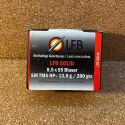 20 Munitions LFB 8.5X55 Blaser SM TMS HP 13,0 g.- BOITE DE 20- NEW !!!