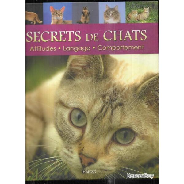 secrets de chats , attitudes langage comportement , le monde secret des chats atlas