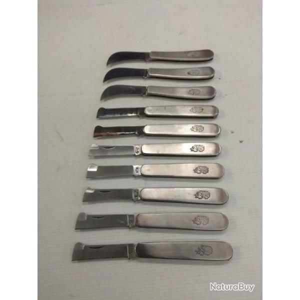 Lot de 10 couteaux inox ''niglos''