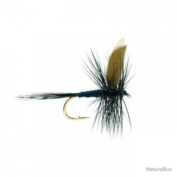 Mouche sche - Winged Dry Flie Black Gnat 1723 N.14 Fulling Mill