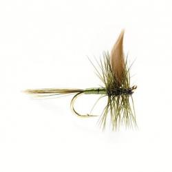 Mouche Seche Winged Dry Flie Large Dark Olive Fulling Mill