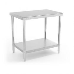 Table de travail cuisine professionnelle acier inox 90 x 60 cm capacité de charge de 210 kg 14_0003