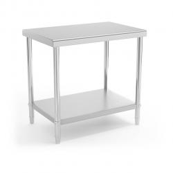 Table de travail cuisine professionnelle acier inox 90 x 60 cm capacité de charge de 210 kg 14_0003