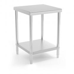 Table de travail cuisine professionnelle acier inox 60 x 60 cm capacité de charge de 150 kg 14_0003