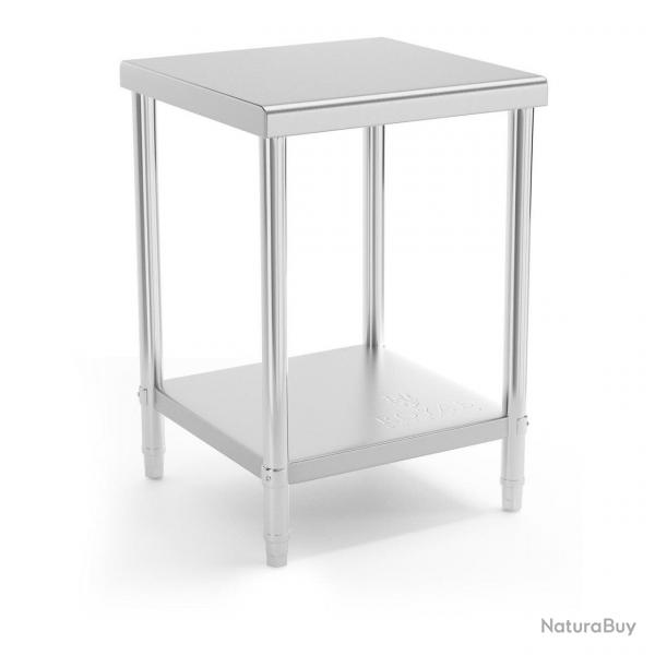 Table de travail cuisine professionnelle acier inox 60 x 60 cm capacit de charge de 150 kg 14_0003