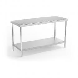 Table de travail cuisine professionnelle acier inox 150 x 60 cm capacité de charge de 230 kg 14_000